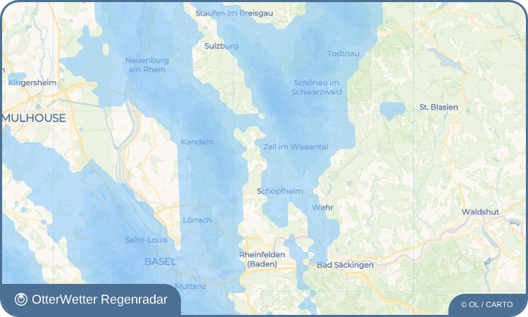 Widget-Vorschau für Wieslet Wetter-Widget-Vorschau mit Vorhersagedaten für Wieslet