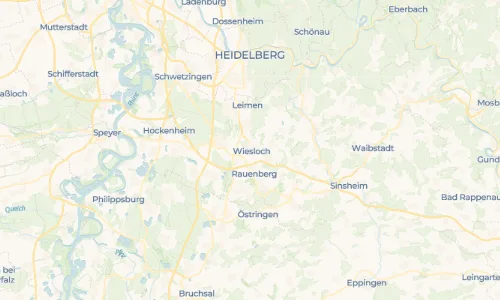 Regenradar Vorschaubild - Aktuelle Niederschläge in Wiesloch und Umgebung