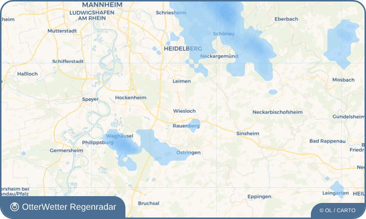 OtterWetter Regenradar-Widget Wiesloch