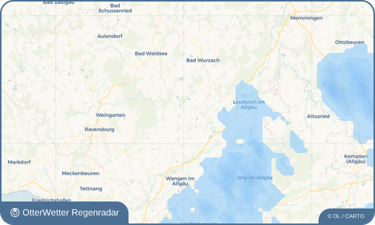 Widget-Vorschau für Wiggenreute Wetter-Widget-Vorschau mit Vorhersagedaten für Wiggenreute