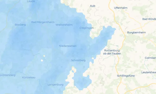 Regenradar Wildentierbach: aktuelle Niederschläge in Wildentierbach und Umgebung, Stand 20. Oktober 2026 um 4:50 Uhr