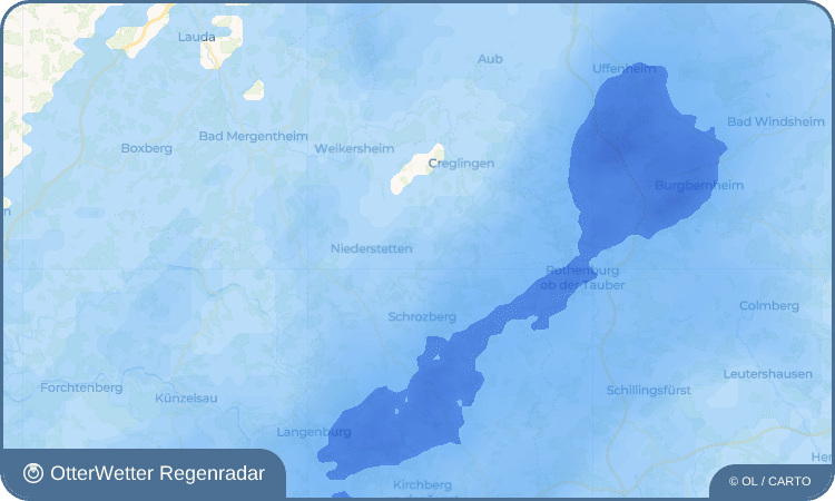OtterWetter Regenradar-Widget Wildentierbach