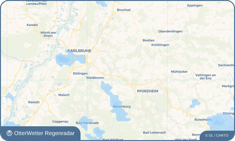 OtterWetter Regenradar-Widget Wilferdingen