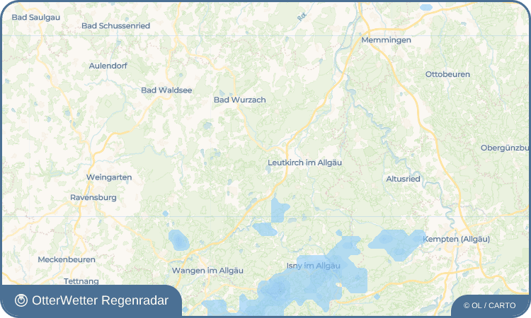 OtterWetter Regenradar-Widget Willerazhofen