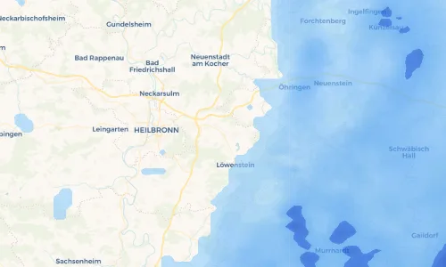 Regenradar Vorschaubild - Aktuelle Niederschläge in Willsbach und Umgebung