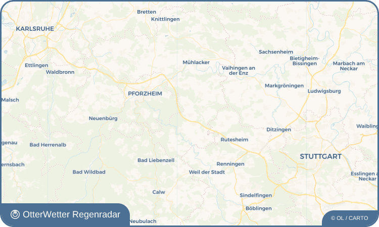 OtterWetter Regenradar-Widget Wimsheim