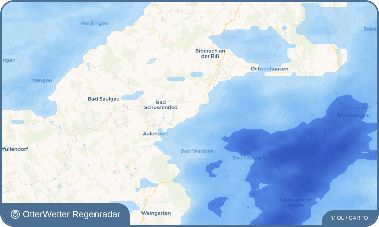 OtterWetter Regenradar-Widget Winterstettendorf