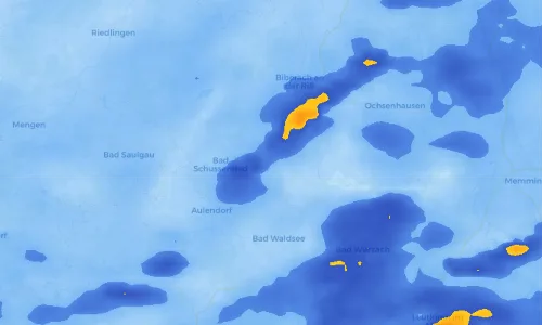Regenradar Vorschaubild - Aktuelle Niederschläge in Winterstettenstadt und Umgebung