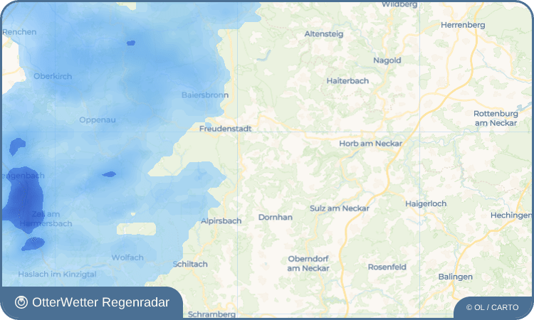 OtterWetter Regenradar-Widget Wittendorf
