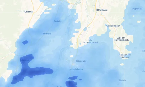 Regenradar Vorschaubild - Aktuelle Niederschläge in Wittenweier und Umgebung