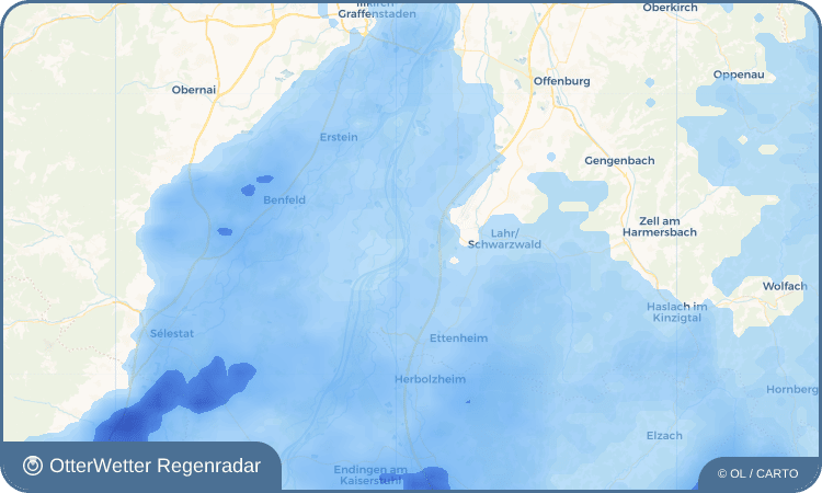OtterWetter Regenradar-Widget Wittenweier