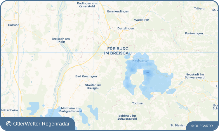 OtterWetter Regenradar-Widget Wittnau