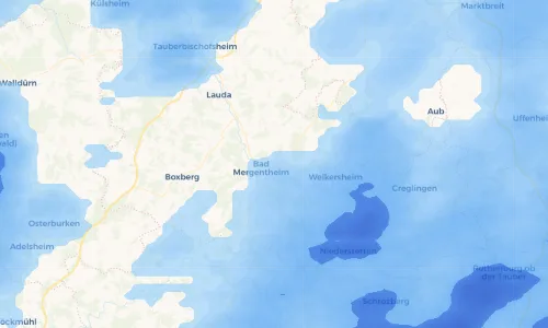 Regenradar Vorschaubild - Aktuelle Niederschläge in Wohnpark Tauberland und Umgebung