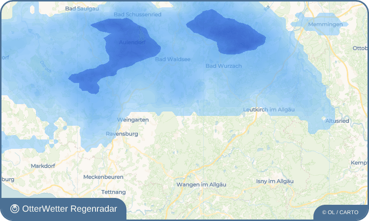 Wetter-Widget-Vorschau mit Vorhersagedaten für Wolfegg