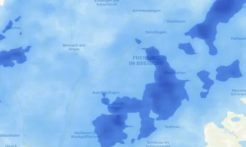 Regenradar Vorschaubild - Aktuelle Niederschläge in Wolfenweiler und Umgebung