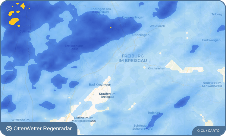 Widget-Vorschau für Wolfenweiler Wetter-Widget-Vorschau mit Vorhersagedaten für Wolfenweiler