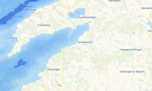 Regenradar Vorschaubild - Aktuelle Niederschläge in Wolfertsbronn und Umgebung