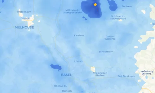 Regenradar Vorschaubild - Aktuelle Niederschläge in Wollbach und Umgebung