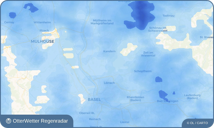 Wetter-Widget-Vorschau mit Vorhersagedaten für Wollbach