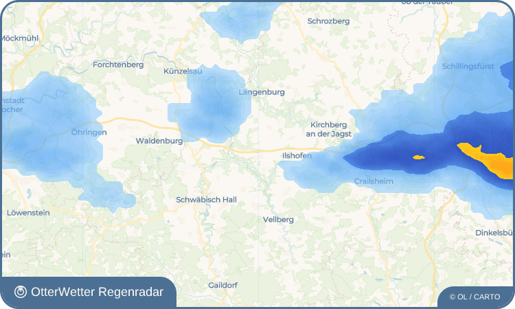 OtterWetter Regenradar-Widget Wolpertshausen