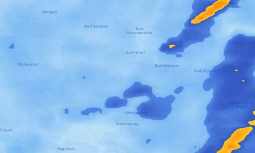 Regenradar Vorschaubild - Aktuelle Niederschläge in Wolpertswende und Umgebung