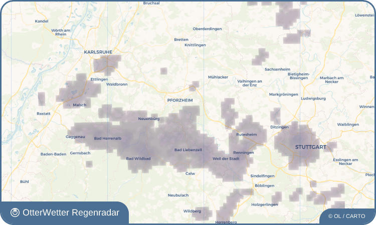 Widget-Vorschau für Würm Wetter-Widget-Vorschau mit Vorhersagedaten für Würm