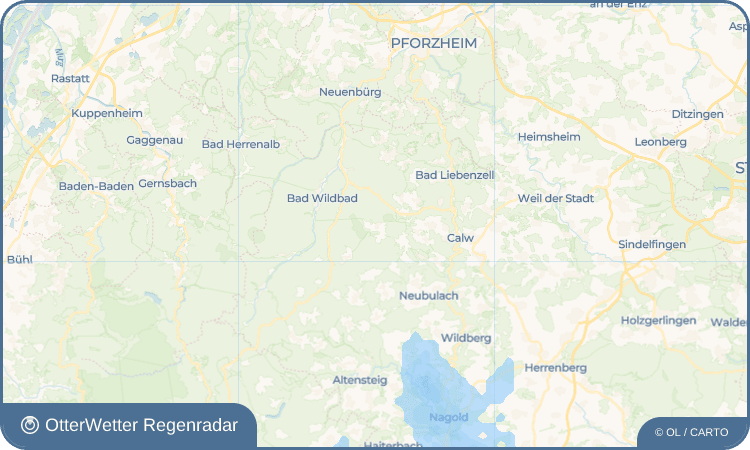 OtterWetter Regenradar-Widget Würzbach