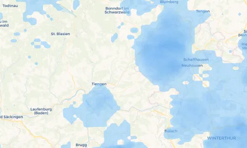 Regenradar Vorschaubild - Aktuelle Niederschläge in Wutöschingen und Umgebung