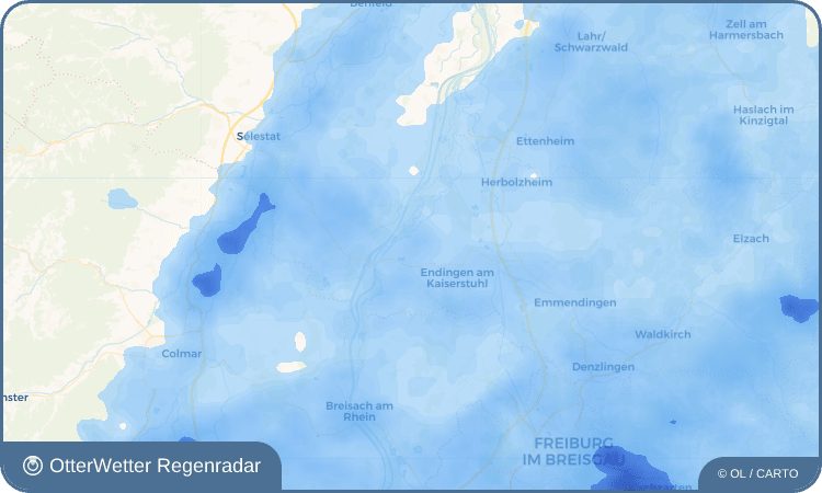 OtterWetter Regenradar-Widget Wyhl am Kaiserstuhl
