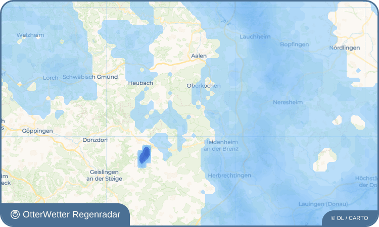 OtterWetter Regenradar-Widget Zang