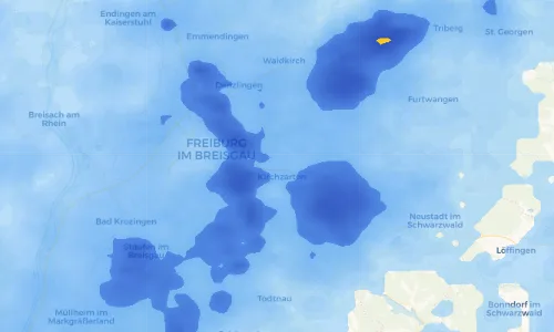 Regenradar Vorschaubild - Aktuelle Niederschläge in Zarten und Umgebung
