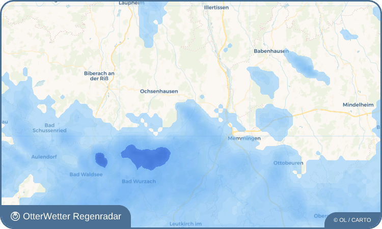 Wetter-Widget-Vorschau mit Vorhersagedaten für Zell an der Rot