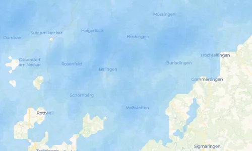 Regenradar Zillhausen: aktuelle Niederschläge in Zillhausen und Umgebung, Stand 20. Oktober 2026 um 14:35 Uhr