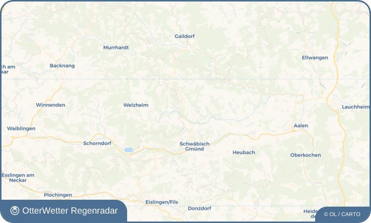OtterWetter Regenradar-Widget Zimmerbach
