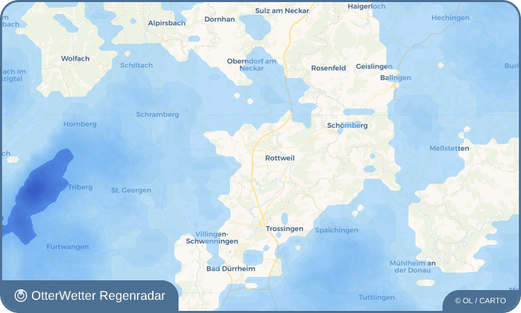 Wetter-Widget-Vorschau mit Vorhersagedaten für Zimmern ob Rottweil
