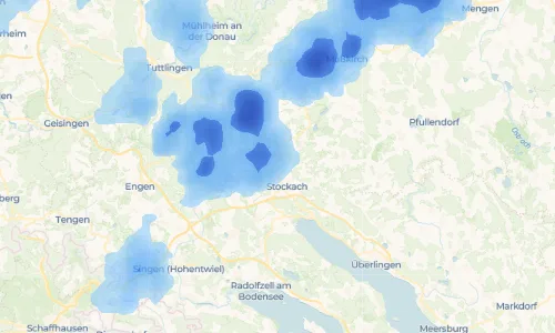 Regenradar Vorschaubild - Aktuelle Niederschläge in Zizenhausen und Umgebung
