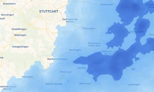 Regenradar Vorschaubild - Aktuelle Niederschläge in Zizishausen und Umgebung