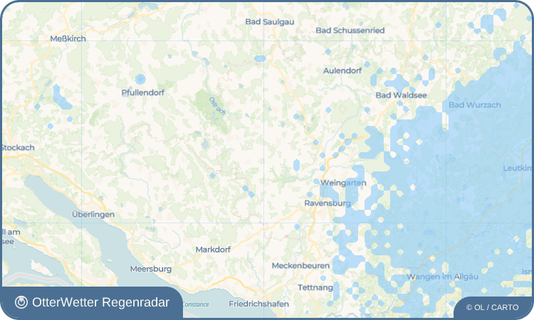 OtterWetter Regenradar-Widget Zogenweiler
