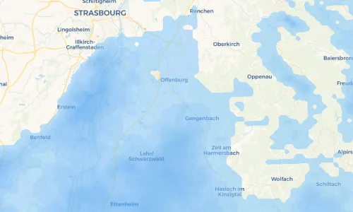 Regenradar Vorschaubild - Aktuelle Niederschläge in Zunsweier und Umgebung