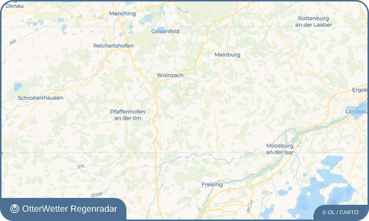 OtterWetter Regenradar-Widget Abens