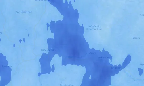 Regenradar Vorschaubild - Aktuelle Niederschläge in Abersfeld und Umgebung