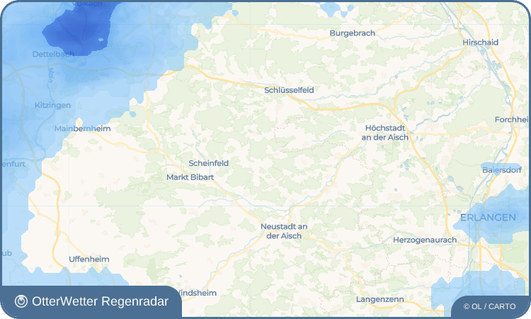 OtterWetter Regenradar-Widget Abtsgreuth