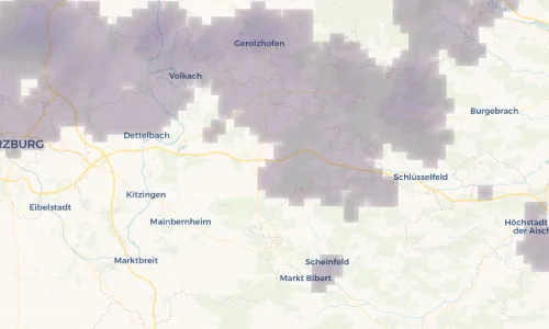 Regenradar Vorschaubild - Aktuelle Niederschläge in Abtswind und Umgebung