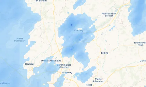 Regenradar Vorschaubild - Aktuelle Niederschläge in Achering und Umgebung