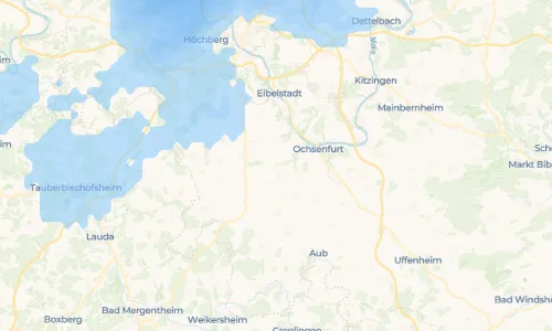 Regenradar Acholshausen: aktuelle Niederschläge in Acholshausen und Umgebung, Stand 23. Oktober 2026 um 8:55 Uhr