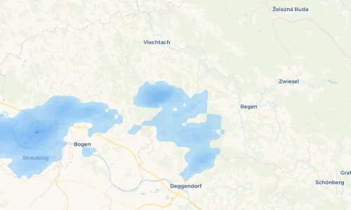Regenradar Vorschaubild - Aktuelle Niederschläge in Achslach und Umgebung