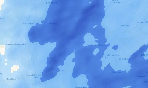 Regenradar Vorschaubild - Aktuelle Niederschläge in Adelshofen und Umgebung