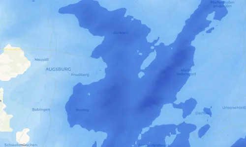 Regenradar Vorschaubild - Aktuelle Niederschläge in Adelzhausen und Umgebung