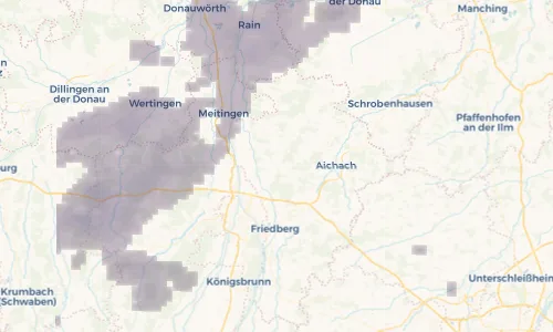 Regenradar Vorschaubild - Aktuelle Niederschläge in Affing und Umgebung