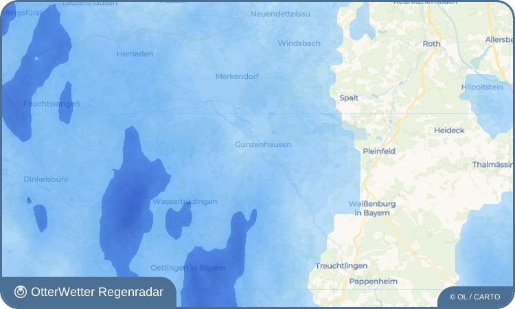 OtterWetter Regenradar-Widget Aha